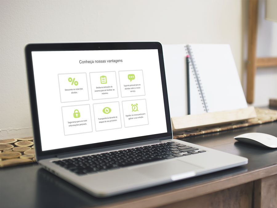 akredito landing page in desktop