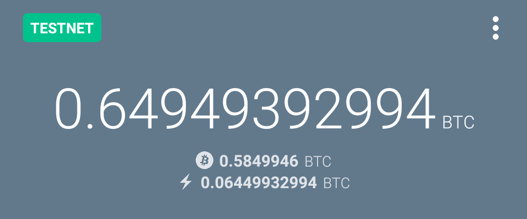 Eclair wallet funds