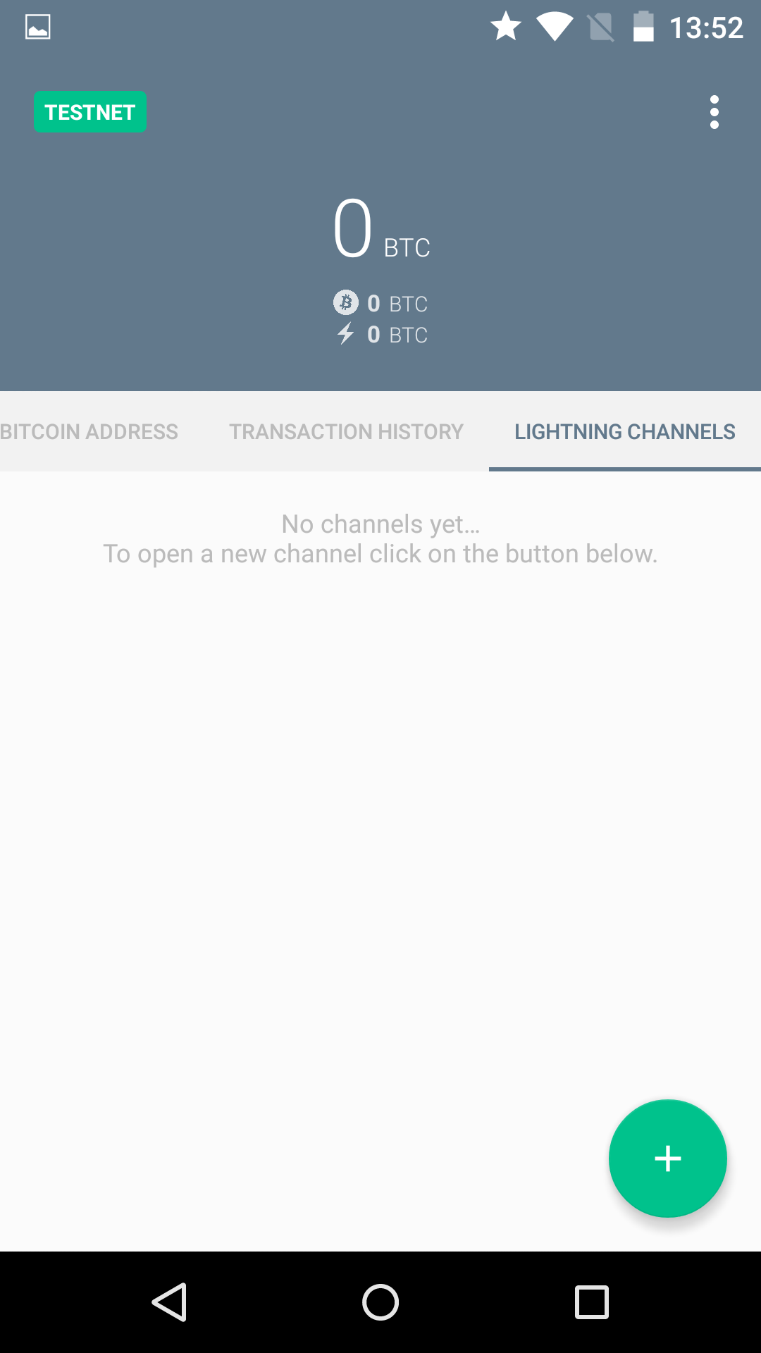 Eclair channels page empty