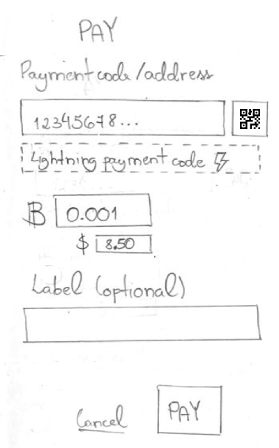 payment screen