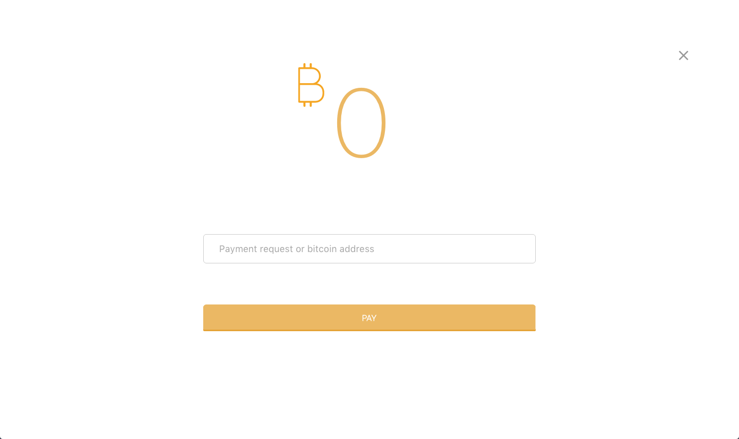 Zap payment page empty